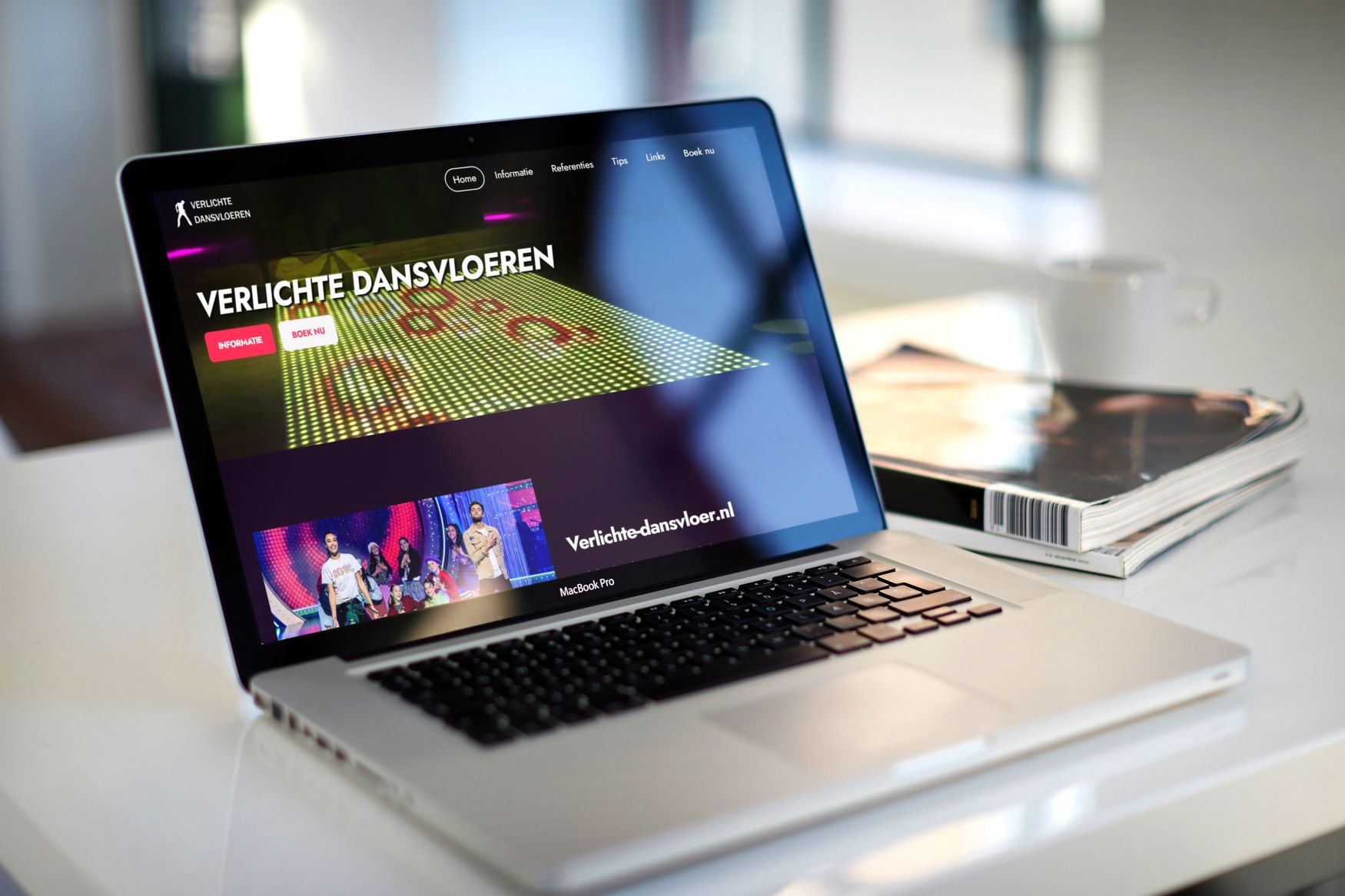 Verlichte Dansvloeren portfolio van Yeah Online Webdesigner Nederland