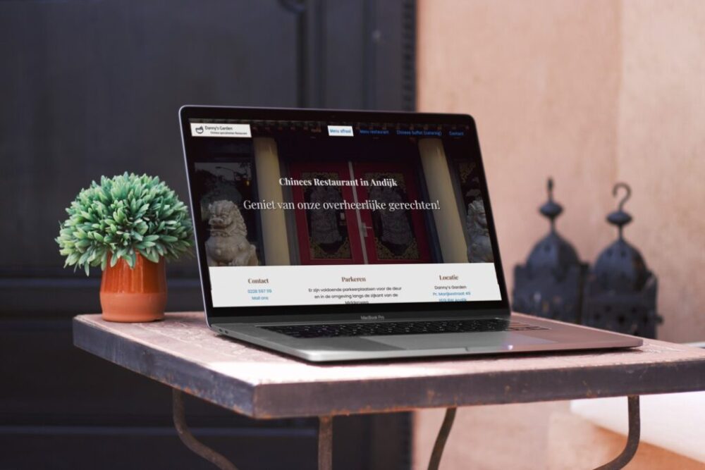 Chinees Restaurant Responsive Webdesign en SEO portfolio Danny's Garden