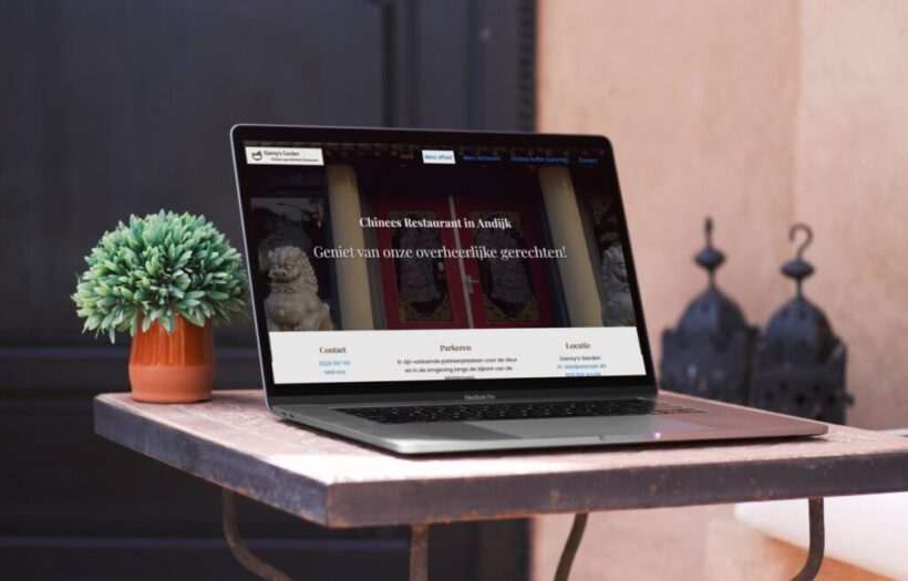 Chinees Restaurant Responsive Webdesign en SEO portfolio Danny's Garden