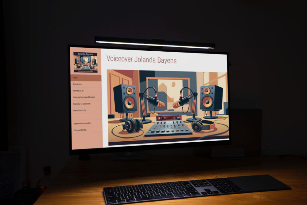Jolanda Bayens website voice over portfolio webdesign