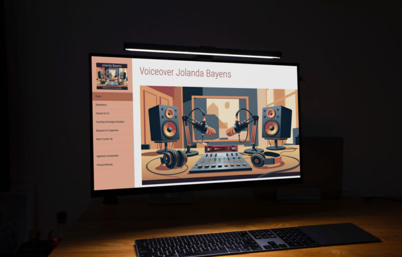 Jolanda Bayens website voice over portfolio webdesign